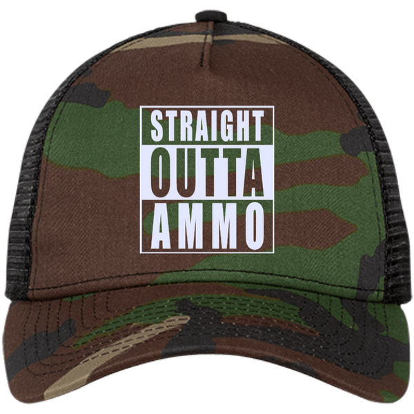 Straight Outta Ammo Snapback Trucker Cap Funtacticaltees
