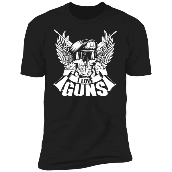 I Love Guns Short Sleeve T-Shirt