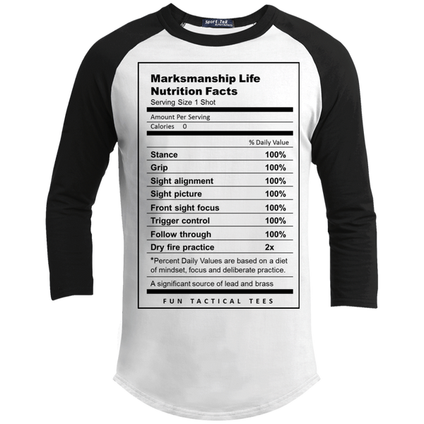 Nutritional Facts Sporty Tee Shirt