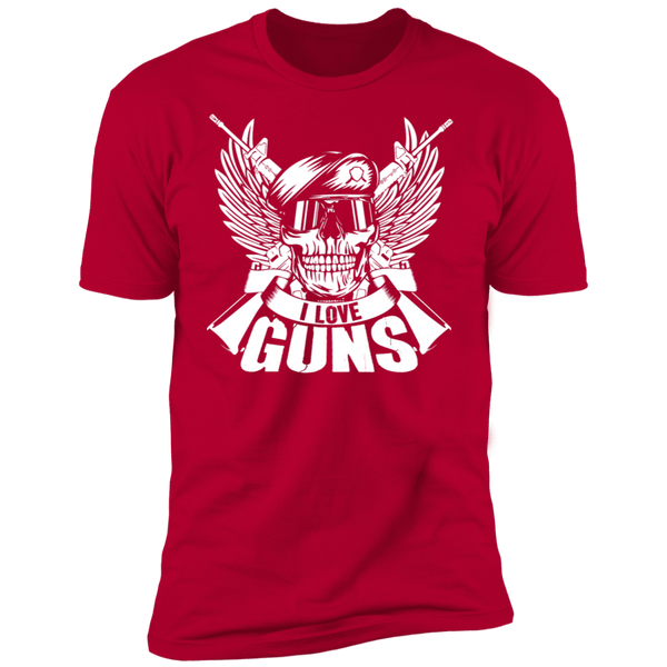 I Love Guns Short Sleeve T-Shirt