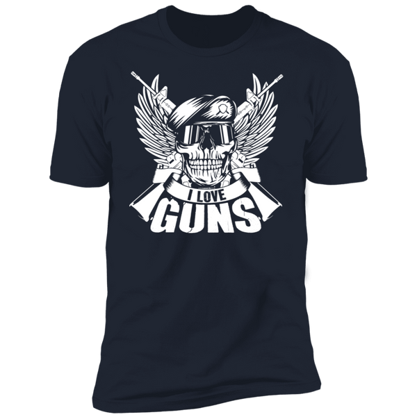 I Love Guns Short Sleeve T-Shirt