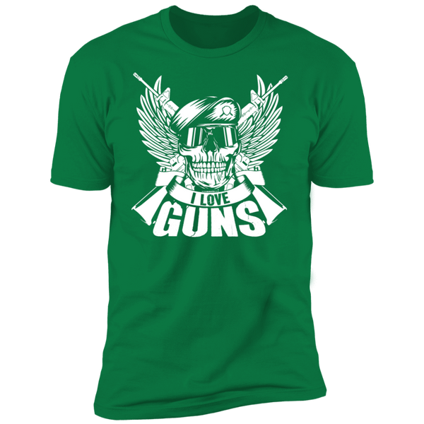 I Love Guns Short Sleeve T-Shirt