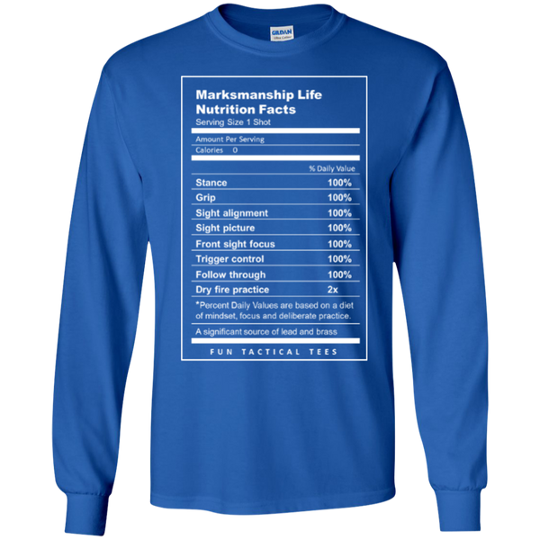 Nutrition Facts LS Cotton Tshirt