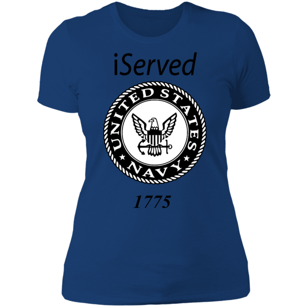 Navy Ladies' Boyfriend T-Shirt