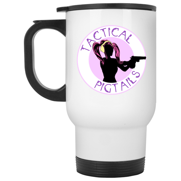 Tactical Pigtails White Travel Mug