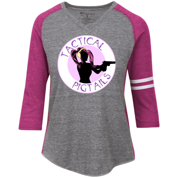 Tactical Pigtails Vintage V-neck Shirt