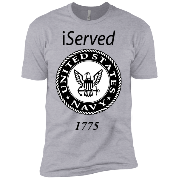 iSERVED NAVY Premium Short Sleeve T-Shirt